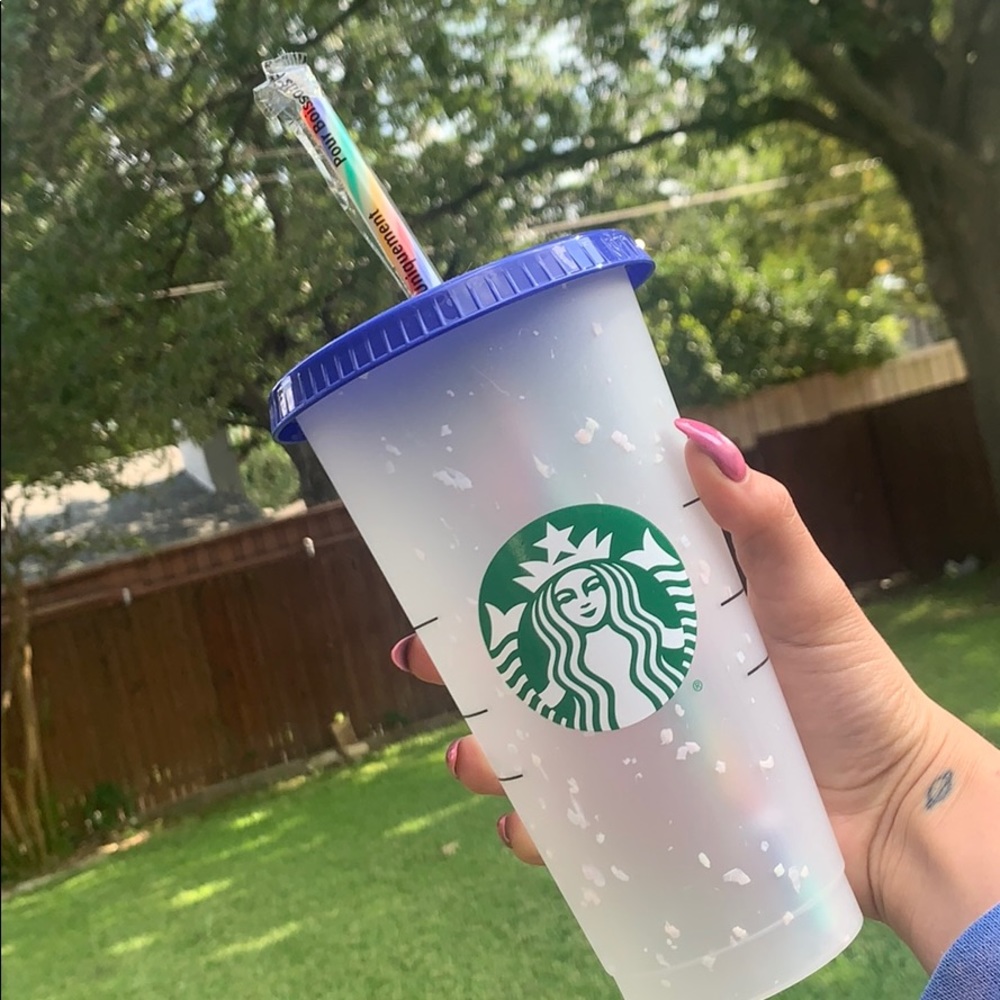 STARBUCKS confetti cup